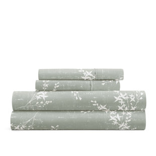 IENJOY HOME 4 Piece Delicate Details Pattern Sheet Set