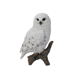 HI-LINE GIFT LTD. Snowy Owl on Stump Statue