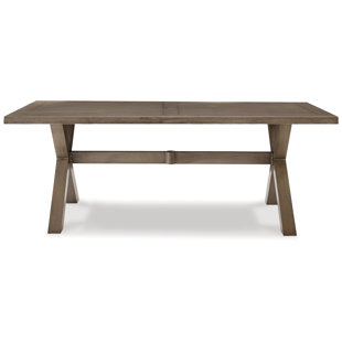 LAUREL FOUNDRY MODERN FARMHOUSE® Brewer Rectangular Stainless Steel Outdoor Dining Table