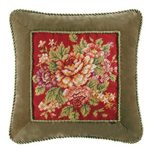 C&F HOME Rossa Needlepoint Pillow