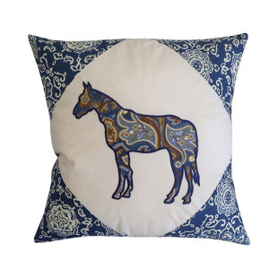 C&F HOME Horse Embroidered Pillow