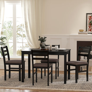 AUDIOHOME 5PCS Stylish Dining Table Set,Kitchen Table Set