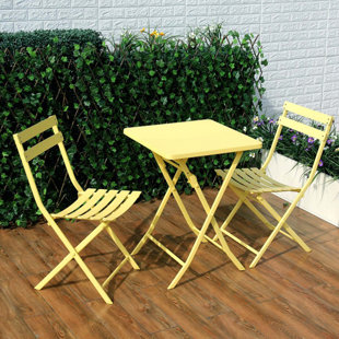 HOOSENG 3 Piece Patio Dining Set