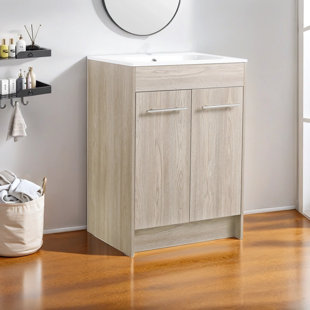 MESA HOME DEPOT 24.08'' Single Bathroom Vanity with Resin Top