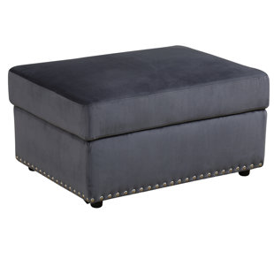 LEANN WALL WHISPERERS Flannel Living Room Ottoman