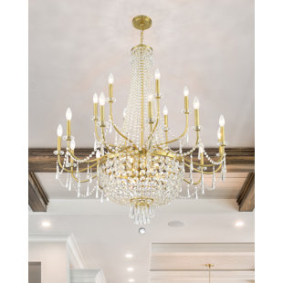 CRYSTORAMA Haywood 22 - Light Dimmable Empire Chandelier