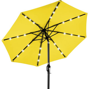 TEXTILES HUB 120'' Lighted Market Umbrella