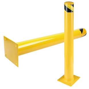 YZBAO Powder Coated Safety Bollard Post (Set of 2)