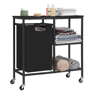 ZENCO HOMEGOODS Free Standing Laundry Cart with Wheels