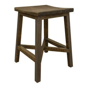 INTERNATIONAL FURNITURE DIRECT Loft Solid Wood Counter Stool