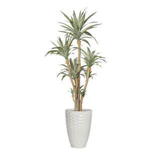 VINTAGE HOME 92.9'' Faux Agave Tree in Pot