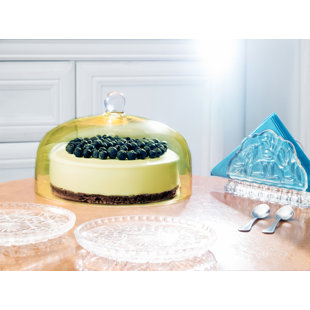 BARSKI Glass - Cake Dome - With Knob - 10" Diameter - Made In Europe