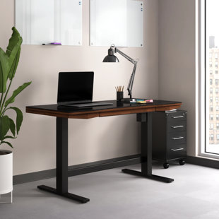 UPPER SQUARE™ Tedford Adjustable Glass Top Standing Desk