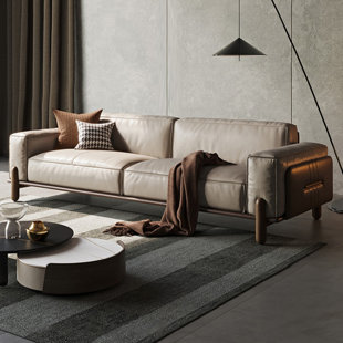 CRAFTS DESIGN TRADE 78.74'' Leather Sofa