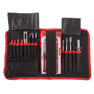 Stalwart Electronic Repair Tech Tool Kit with Precision Screwdriver, Bits, Tweezers and More