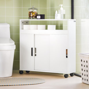 EBERN DESIGNS Kateshia Freestanding Bathroom Cabinet