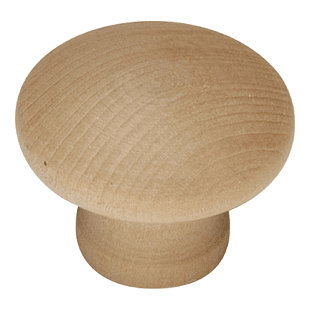 HICKORY HARDWARE 1 1/4" Diameter Mushroom Knob Multipack (Set of 2)