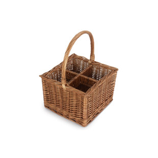 ALPEN HOME Double Steamed 4 Bottle Drink Wine Basket