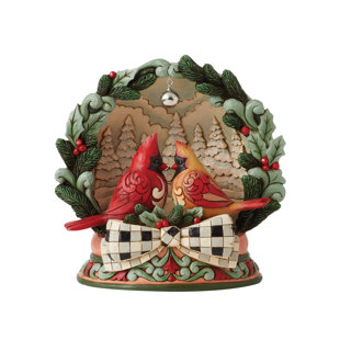 Jim Shore Heartwood Creek Highland Glen Cardinals Figurine 4.3in H