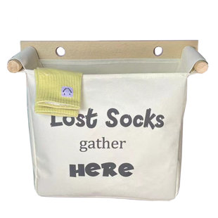 KIWAWA Canvas Wall Mounted Laundry Room Organizer