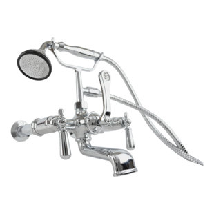 STROM LIVING 3 Handle Bathroom Clawfoot Tub Faucet with Diverter