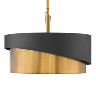 FREDRICK RAMOND Gigi 3 - Light Fabric Dimmable Drum Chandelier