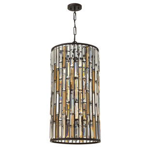 FREDRICK RAMOND Gemma 6 - Light Vintage Bronze Shaded Pendant