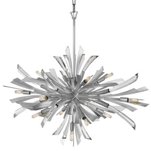 FREDRICK RAMOND Vida 13 - Light Fabric Dimmable Sputnik Sphere Chandelier