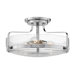 HINKLEY Harper 3-Light Semi-Flush Mount Retro Ceiling Light