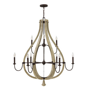 FREDRICK RAMOND Middlefield 9 - Light Dimmable Empire Chandelier