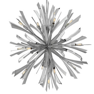 FREDRICK RAMOND Vida 13 - Light Fabric Dimmable Sputnik Sphere Chandelier