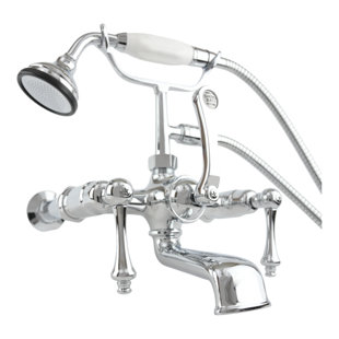 STROM LIVING 3 Handle Bathroom Clawfoot Tub Faucet with Diverter