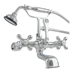 STROM LIVING 3 Handle Bathroom Clawfoot Tub Faucet with Diverter