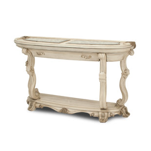 MICHAEL AMINI Platine de Royale Console Table