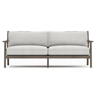 BERNHARDT EXTERIORS Ibiza 78.58'' Teak Outdoor Patio Sofa