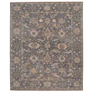 CANORA GREY Strafaci Hand Knotted Wool Oriental Rug
