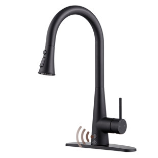 CASAINC Willow 1.8 GPM Single Handle Pull Down Sprayer Kitchen Faucet with Touchless Sensor