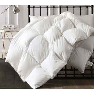 ALWYN HOME 650 FP All Season Goose Feather Down Comforter Baffle Box Stitch Duvet Insert