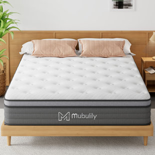 MUBULILY 10'' Medium Gel Memory Foam Mattress