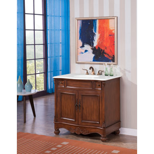 ETTA AVENUE™ Sorellina 36'' Single Bathroom Vanity with Top