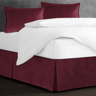 6IX TAILORS FINE LINENS Velvet Bed Skirt