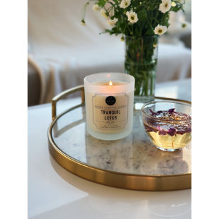 DWHOME Signature Tranquil Lotus Scented Jar Candle