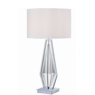 FINESSE DÉCOR Stainless Steel + Iron Accent Lamp