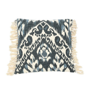 CREATIVE CO-OP Square Cotton Pillow Cover & Insert