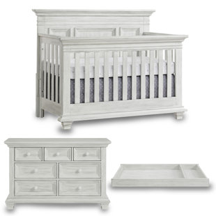 OXFORDBABY Weston Convertible 3 -Piece Nursery Furniture Set