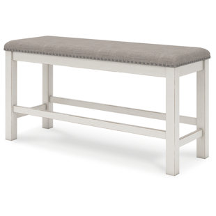 GRACIE OAKS Janeria Polyester Upholstered Bench