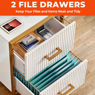 EDROSIE INC 19.49'' Wide 2 -Drawer File Cabinet
