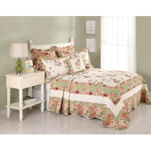 LAUREL AND MAYFAIR Jasmine Embroidered Floral Decorative Throw Pillow