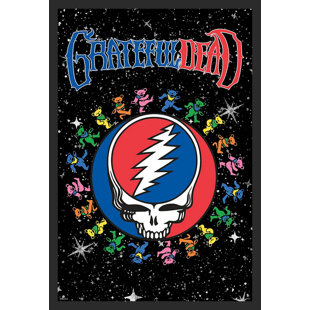 BUY ART FOR LESS " Grateful Dead - A Circle With Dancing Bears "