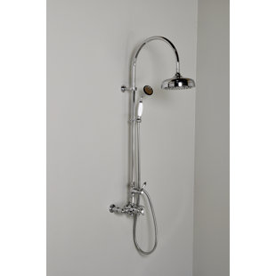 STROM LIVING Thermostatic Exposed Complete Shower System with Handheld Shower